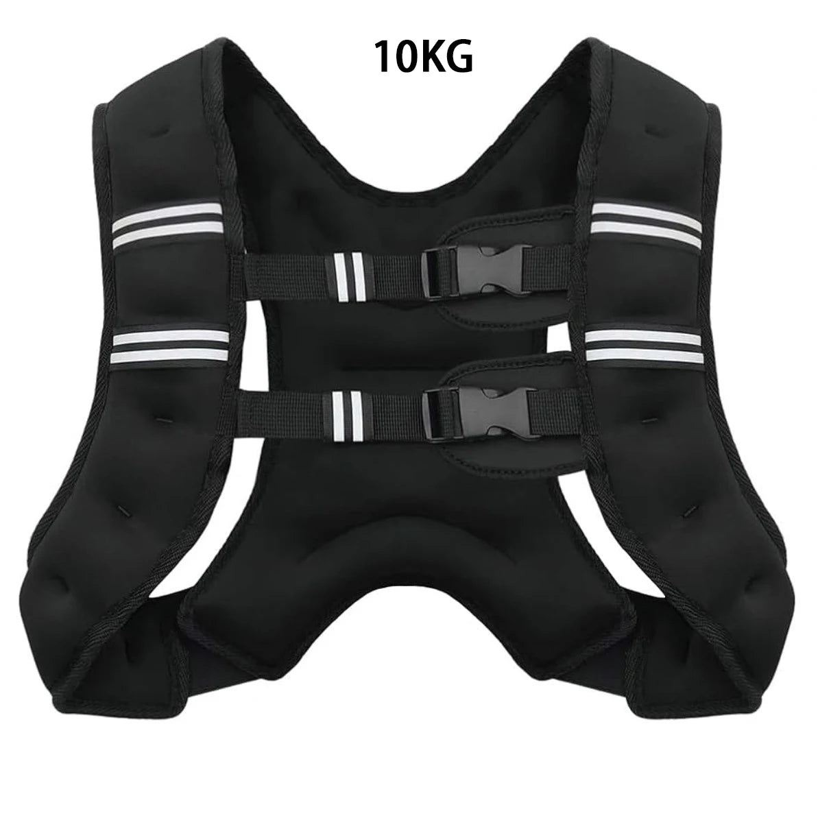 Weighted Vest with Reflective Stripes for Workout Strength Training Running Fitness ,Muscle Building Weight Loss Weightlifting